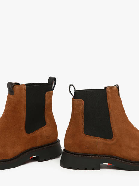 Chelsea Boots Uit Leder Tommy hilfiger Bruin men 5592GVQ ander zicht 2